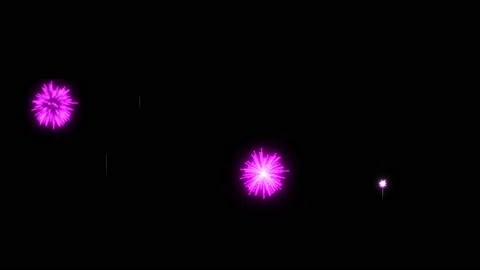 4K firework. Holidays. render. Animation background of magenta fireworks. V5 Stock Footage 94744838