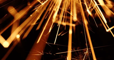 4K - Firework sparkler burning background Stock Footage 99027959