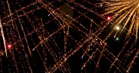 4K - Fireworks Show Background Stock Footage 50096588