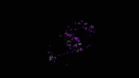 4k fireworks show on black background. abstract design cartoon style. Stock Footage 142438239