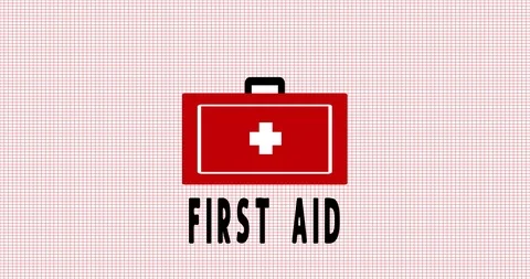4K First Aid Animation Video stock 118213234