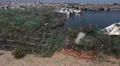 4k Fish traps close up harbor Lagos Portugal 4k or 4k+ Resolution