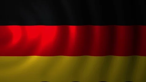 4K Flag of Germany Waving Animation |Loopable Stock Footage 110667763