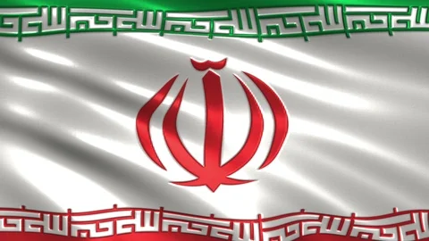 4K flag of Iran Stock Footage 96266281