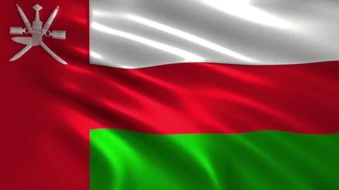 4K flag of Oman Stock Footage 96473161