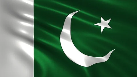 4K flag of Pakistan Stock Footage 96473460