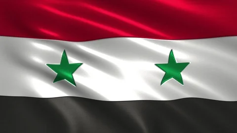 4K flag of Syria Stock Footage 96475640