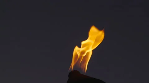 4K Flame Orange 動画素材 58923266