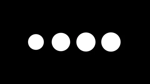 4k Flat Design Dots Simple Preloader Stock Footage 95795853