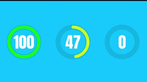 4K Flat Vector Circular Progress Bar Infographic Loader Animation Stock Footage 340465845