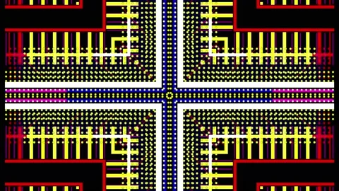 4k Flicker Abstract Lines Vl Loop 4 Video stock 191497874