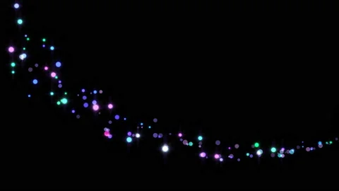4K Flight of bokeh particles. Magical shimmering light Stock Footage 119730108