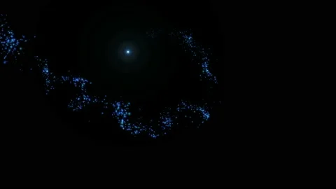 4K Flight of bokeh particles. Magical shimmering light Stock Footage 119730176
