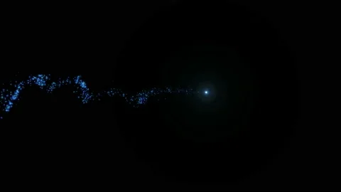 4K Flight of bokeh particles. Magical shimmering light. Stock Footage 119730187