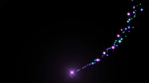 4K Flight of bokeh particles. Magical shimmering light. Stock Footage 119730212