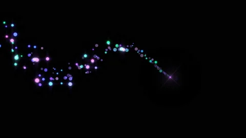 4K Flight of bokeh particles. Magical shimmering light. Stock Footage 119730231
