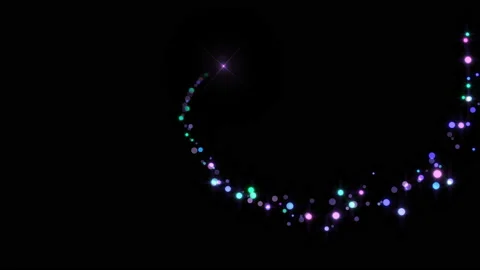 4K Flight of bokeh particles. Magical shimmering light. Stock Footage 119730242