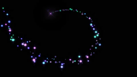 4K Flight of bokeh particles. Magical shimmering light Stock Footage 119730283