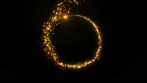 4K Flight of gold bokeh particles. Magical shimmering light. Merry Christmas Stock Footage 115743306