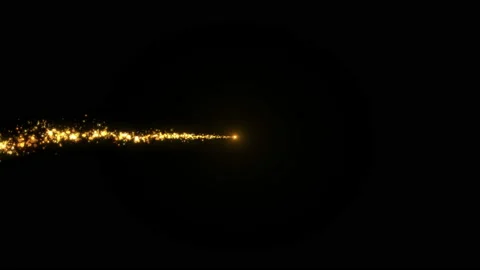 4K Flight of gold bokeh particles. Magical shimmering light. Merry Christmas Stock Footage 115743496