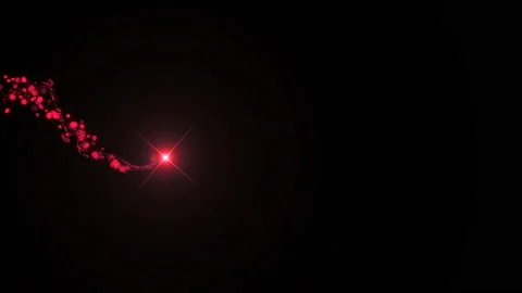 4K Flight of pink bokeh particles. Magical shimmering light. Stock Footage 124289348