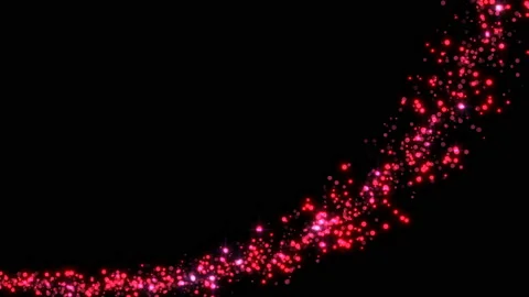 4K Flight of pink bokeh particles. Magical shimmering light. Stock Footage 124289452