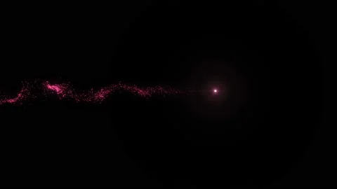 4K Flight of pink bokeh particles. Magical shimmering light. Stock Footage 124289586
