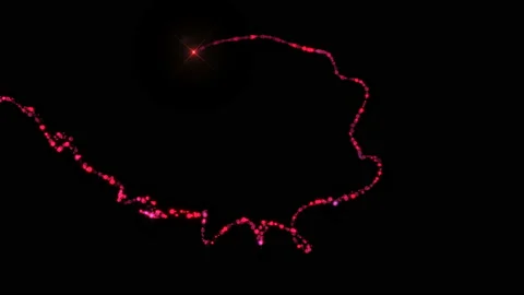 4K Flight of pink bokeh particles. Magical shimmering light. Stock Footage 124289669