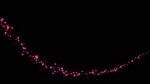 4K Flight of pink bokeh particles. Magical shimmering light. Stock Footage 124313849