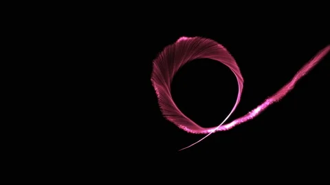 4K Flight of pink bokeh particles. Magical shimmering light. Stock Footage 124314322