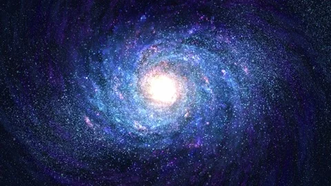4k Flight to Spiral Galaxy Vídeo Stock 113185468