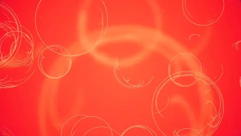 4k floating circles orange background Stock Footage 261364334