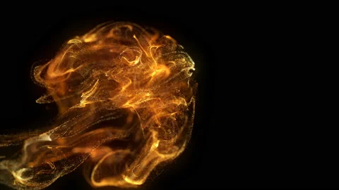 4k. Fluid abstract. Slow motion.  Liquid glowing neon particles Stock Footage 119347225