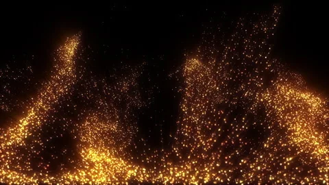 4k. Fluid abstract. Slow motion.  Liquid glowing neon particles. Stock Footage 256968836