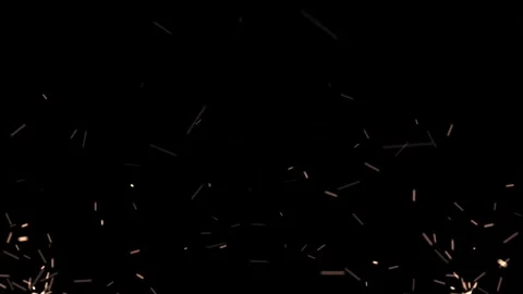 4k flying particles at dark Video stock 259602658