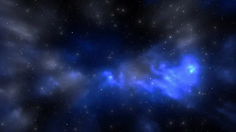 4K flying through clouds star field open space nebulae stars. Cosmic moving Stock Footage 312169985
