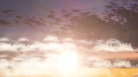 4k Flying through Clouds at Sunset, Orange sky, Stock Video ClipStock Stock Footage 47567653