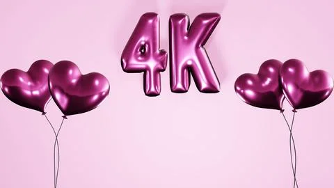 4K  followers Stock Illustration