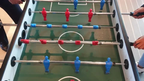 4k Foosball or soccer table shot from top Stock Footage 178487248