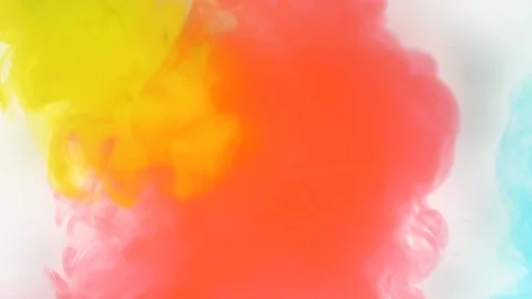 4K footage. Abstract Background. Liquid Ink Colors Blending Burst Swirl Fluid 库存影片 85796673