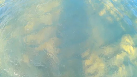 4K footage of beautiful texture surface beach water Stock Footage 112105058