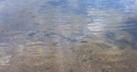 4K footage of Calm Water Surface with Gentle Ripples Stock Footage 346457909