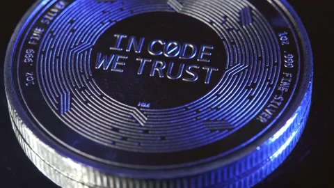 4k footage of close up ADA crypto currency coin spinning round Stock Footage 157041178