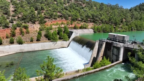 4k footage of the dam Stock Footage 311009980