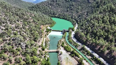 4k footage of the dam Stock Footage 311009993