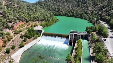 4k footage of the dam Stock Footage 311010035