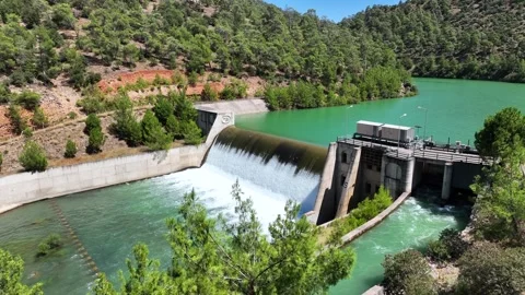 4k footage of the dam Stock Footage 311010100