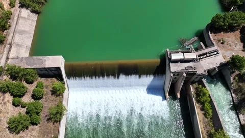 4k footage of the dam Stock Footage 311010131