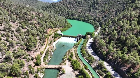 4k footage of the dam Stock Footage 311010346