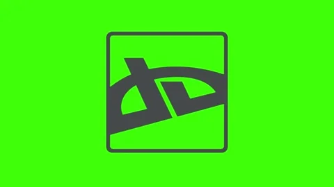 4K footage of DeviantArt logo on greenscreen Stock Footage 196682306